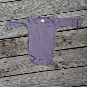 Kate Quinn long sleeve lap neck bodysuit - grape